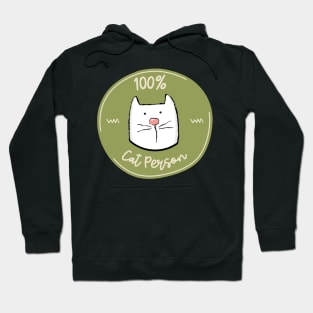 100 Percent Cat Person Hoodie